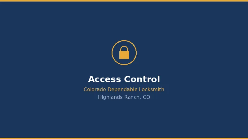 Access Control Installation in Highlands Ranch, CO